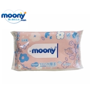 Moony 99% Water Thick Baby Wipe 60pcs NEW VERSION