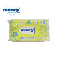 Moony 99% Water Baby Soft Wipes 76pcs  NEW VERSION