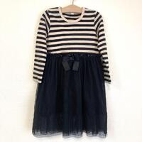 Elfindoll Japan Girl Black & Stripes Lace Dress Size 110-140cm