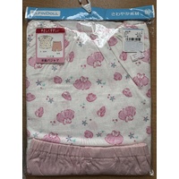 ElfinDoll Baby Girl Pajamas (Top + Shorts) 1 Set Size 95-120cm (Pink Flower) 西松屋睡衣套装
