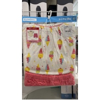 ElfinDoll Baby Girl Pajamas (Top + Shorts) 1 Set Size 80cm (Ice Cone) 西松屋睡衣套装