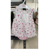 Elfindoll Japan Baby Dress Set Size 70cm (Red Flower)