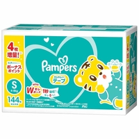 Pampers Baby Dry Nappies Size S 1Carton 144pcs (S72x2) 4-8KG -NEW VERSION