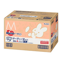 Merries Nappies Bonus Pack Size M 1Carton 108pcs (M54x2) 6-11KG 