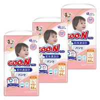 Goo.N Plus Pants for Best Comfort Size L 1Carton 132pcs(L44x3) 9-14KG 大王敏感肌 拉拉裤