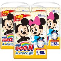 Goo.N Disney Pants Giant Pack Size L 1Carton 174pcs (L58x3) 9-14KG大王迪士尼