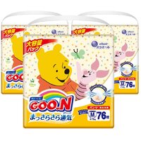 Goo.N Disney Pants Giant Pack Size M 1Carton 228pcs (M76x3) 6-12KG大王迪士尼