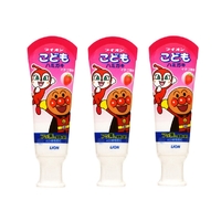 Lion Anpanman Kids Swallowable Toothpaste 3Packs 150g (40gx3) Strawberry