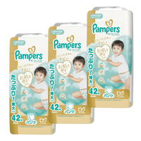 Pampers Premium Nappy Pants  Size XL 3Packs 126pcs (XL42x3) 12-22KG NEW VERSION