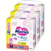 Merries Pants Size M 1Carton 168pcs (M62x3) 6-11KG 