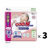 Goo.N Plus Nappies for Sensitive Skin Newborn 1Carton 288pcs (NB96x3) Up to 5KG -Disney 大王敏感肌