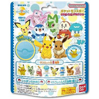 BANDAI Bath Ball with Toy 75g - Pokemon Figure Collection (random one)