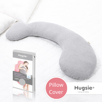 Hugsie BABY Maternity 100% Cotton Pillow Cover -Dark Grey 孕婦美國棉枕套【麻灰】