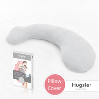 Hugsie BABY Maternity 100% Cotton Pillow Cover -Grey Strips 孕婦美國棉枕套 【線條灰】