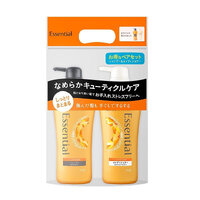 Kao Essential Moisturizing Wash & Care Set for Repairing Tangled or Damaged Hair 480ml x 2