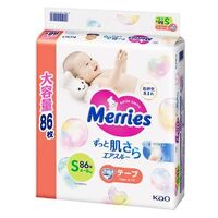 Merries Nappies Giant Pack Size S 86PK (4-8KG) - NEW VERSION 新版大增量