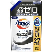 Kao Attack ZERO Concentrated Laundry Liquid for Drum washing machine refill 810g