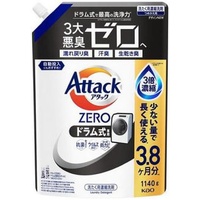 Kao Attack ZERO Concentrated Laundry Liquid for Drum washing machine refill 1140g