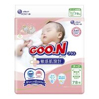 Goo.N Plus Nappies for Sensitive Skin Bonus Pack Newborn 78PK (Up to 5KG)  大王敏感肌 增量