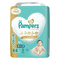 Pampers Premium Nappies Size S 66 Pack (4-8kg) 