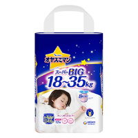 Moony Night Pants Size XXXL 12PK (4-8Years)18-35KG for Girl  夜用