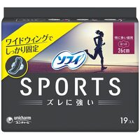 Unicharm Sofy Sports Day Pads With Wings 26cm 19pcs
