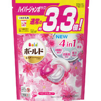 P&G Bold 4D Laundry Detergent 4-in-1 Carbonated Gel Capsules Premium Blossom 39pcs (Pink) 