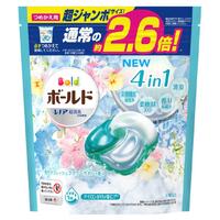 P&G Bold 4D Laundry Detergent Pack 4-in-1 Carbonated Gel Capsules Floral Fresh 31pcs (Sky Blue)