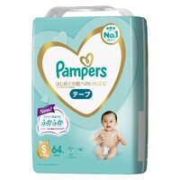 Pampers Premium Nappies Size S 64PK (4-8KG) - NEW VERSION