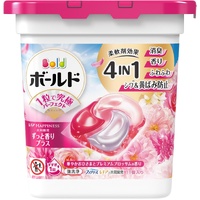 P&G Bold Laundry Detergent Capsules, Gel Balls, 4-in-1, Gorgeous Ohisama and Premium Blossom Scent 11pcs - Pink