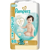 Pampers Premium Nappies Giant Pack Size M 60 Pack (6-11kg)  