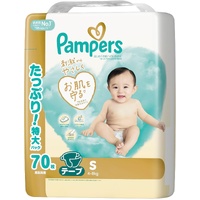 Pampers Premium Nappies Giant Pack Size S 70 Pack (4-8kg)