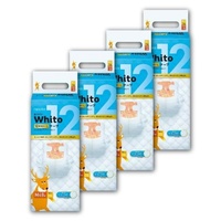 NEPIA Whito Premium Nappies 12Hours Size M 1Carton 192pcs (M48x4) 6-11KG