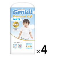 NEPIA Genki Premium Pants Size L 4Packs 176pcs (L44x4) 9-14KG 