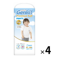 NEPIA Genki Premium Pants Size XL 4Packs 152pcs (XL38x4) 12-17KG 
