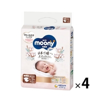 Moony Natural Nappies Newborn 1Carton 248pcs (NB62x4) Up to 5KG -NEW VERSION