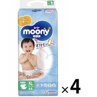 Moony Nappies Jumbo Pack Size XL 1Carton 176pcs (XL44x4)12-17KG NEW VERSION
