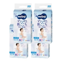 Moony Nappies Size M 4Packs 216pcs  (M54x4) 6-11KG 