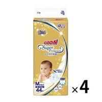 Goo.N Super Premium Nappies Size M 1Carton 176pcs (M44x4) 6-11KG 大王光羽