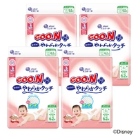 Goo.N Plus Nappies for Sensitive Skin Size S 1Carton 248pcs (S62x4) 4-8KG  
