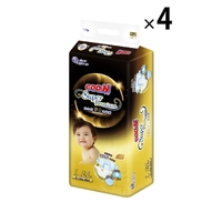 Goo.N Super Premium Nappies Gold Series Size L 1Carton 144pcs (L36x4)9-14KG - 大王光羽鎏金