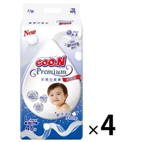 Goo.N Premium Nappies Angel Size L 1Carton 184pcs (L46x4) 9-14KG - NEW VERSION 大王天使新版