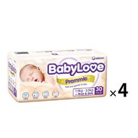Babylove Premmie Nappies for Premature Babies 1Carton 120pcs (NB30x4) 1.5-3KG 