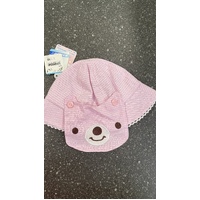 Elfindoll Japan 100% Cotton UV Hat For Newborn Baby 