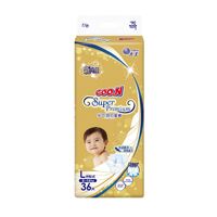 Goo.N Super Premium Nappies Size L 36PK (9-14KG) 大王光羽