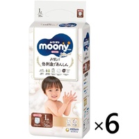 Moony Natural Nappy Pants Size L 6Packs 216pcs (L36x6) 9-14KG