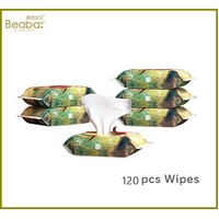 Beaba 80g Super Thick Baby Wipes Bigfish Begonia Mini Pack 120 Wipes (20x6) 大鱼海棠超厚湿巾