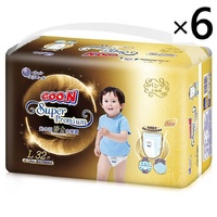 Goo.N Super Premium Nappy Pants Gold Series Size L 1Carton 192pcs (L32x6) 9-14KG 大王 鎏金拉拉裤