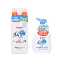 Pigeon Baby Moist with Ceramide Foam Body Wash 500ml + Refill 800ml (Unscent)