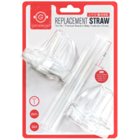 Grosmimi Replacement Straw & Teat  6m+ Stage 1 (2 Sets)